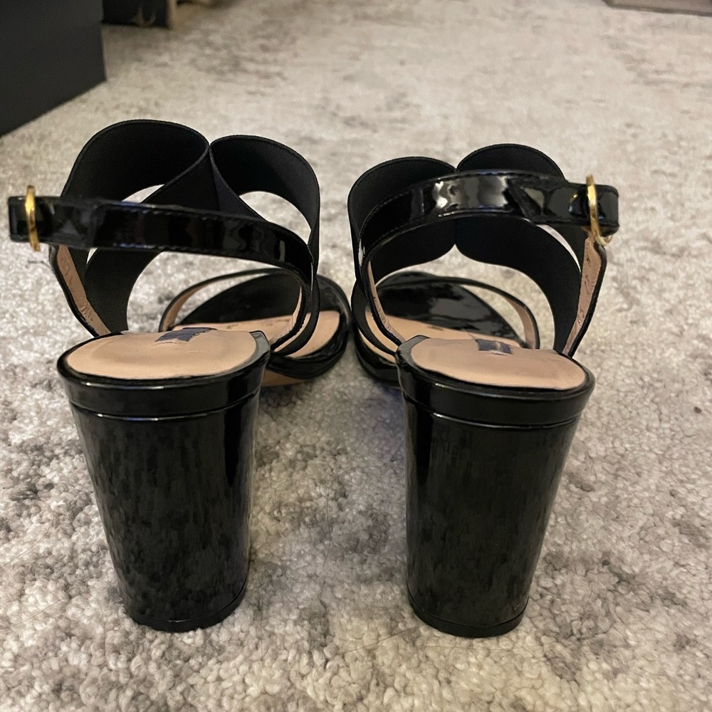 Black Patent Stuart Weitzman Block Heel - image 4